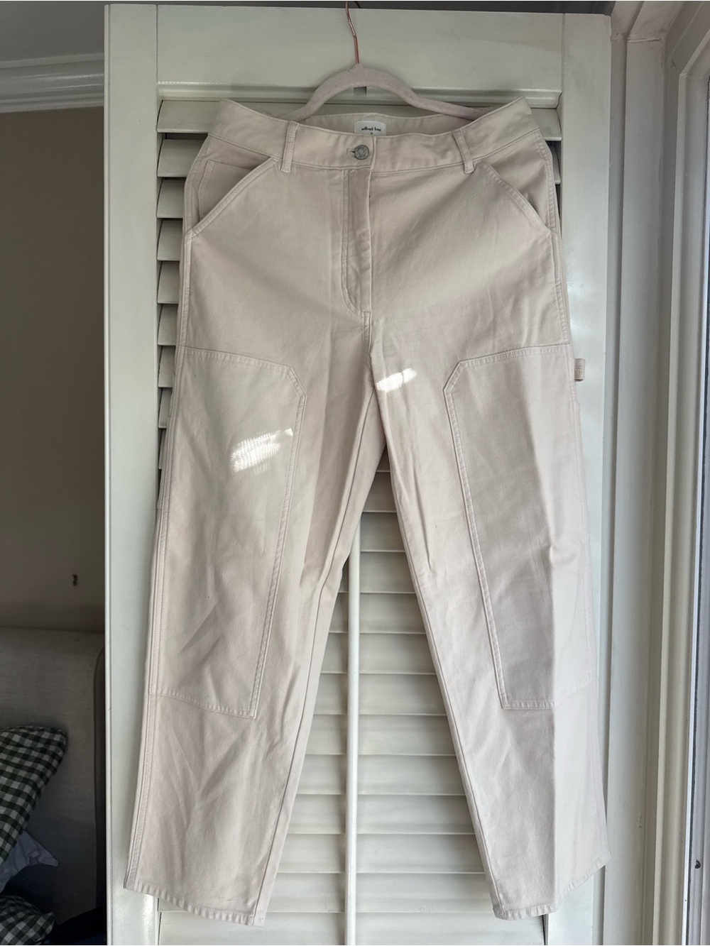 Wilfred Free Pale Beige High-Rise Pants